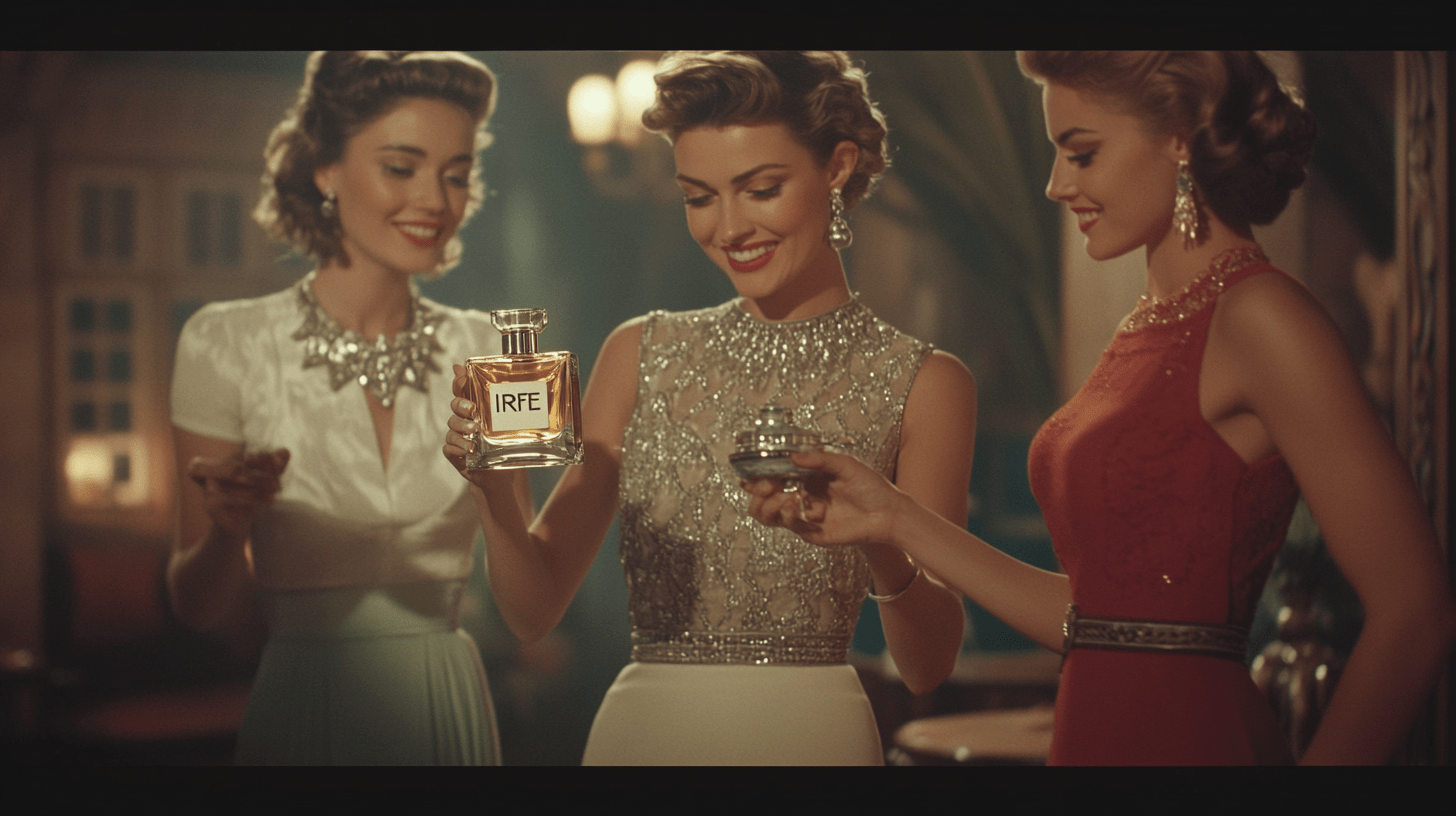 Three gorgeous women in the style of 1920s and